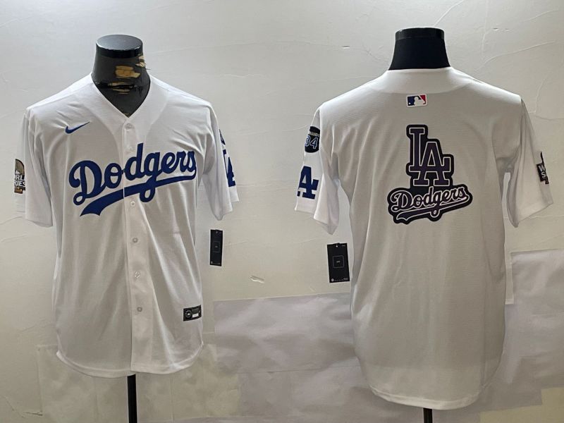 Men Los Angeles Dodgers Blank White Game 2024 Nike MLB Jersey style 11206->los angeles dodgers->MLB Jersey